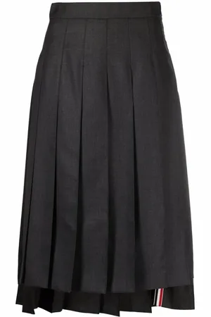Thom Browne Jupe mi-longue plissée