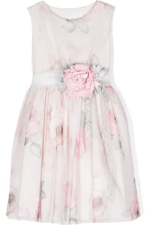 Mimilù Robe sans manches à appliqué fleur