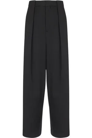 Balmain Pantalon plissé en velours côtelé
