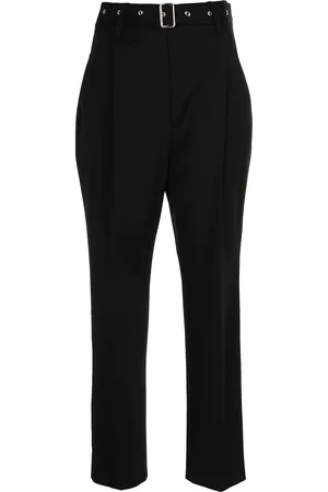 Proenza Schouler Pantalon de tailleur court à taille ceinturée