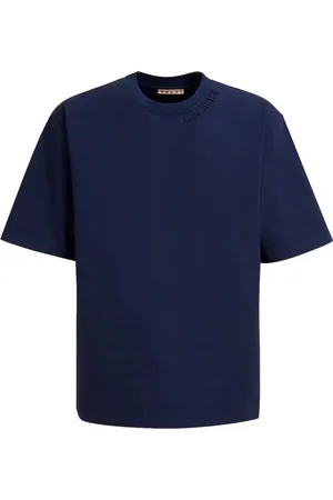 Marni T-shirt en coton à logo appliqué