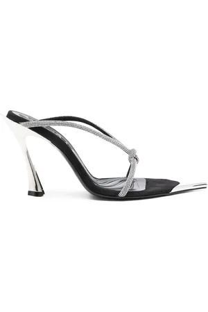 MUGLER Sandales à ornements en cristal 105 mm