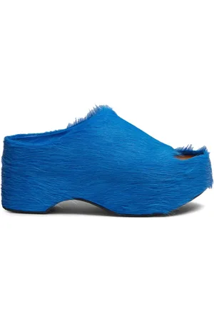 Marni Mules Long-Hair à semelle épaisse
