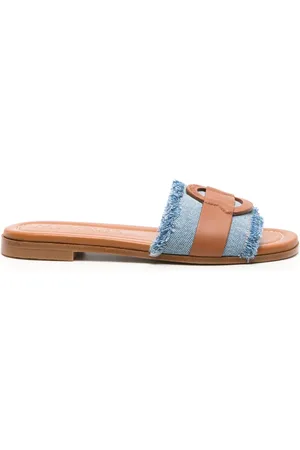 Moncler Claquettes Bell en jean