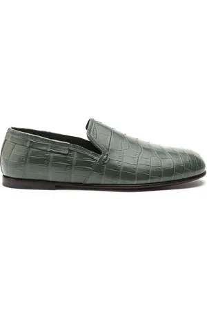 Dolce & Gabbana Mocassins en cuir à effet peau de crocodile