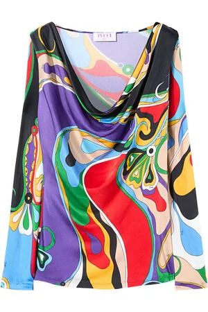 Puccini Blouse à imprimé abstrait