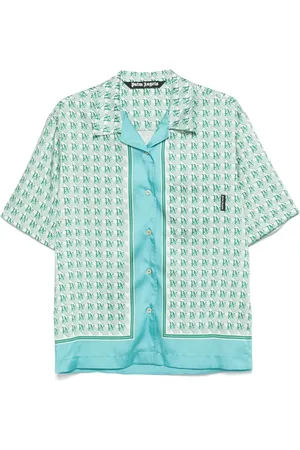 Palm Angels Chemise à imprimé monogrammé