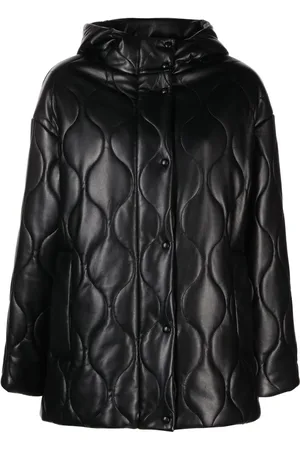 Stand Studio Veste Everlee en cuir artificiel matelassé