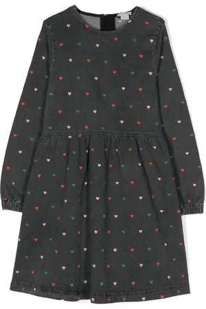 Stella McCartney Robe en jean à motif brodé