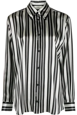 Fendi Chemise rayée en satin