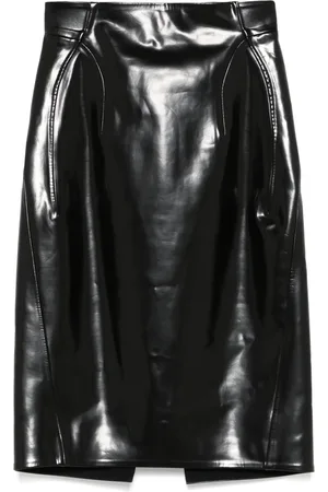 MUGLER Minijupe en cuir artificiel
