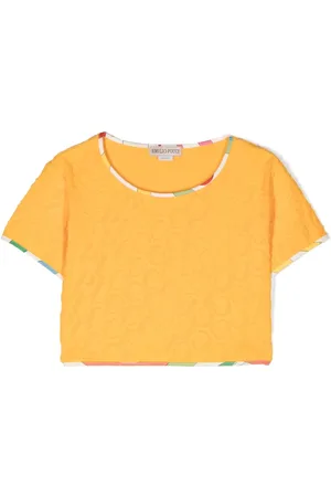 PUCCI Junior T-shirt en coton à imprimé monogrammé
