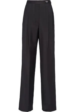 Prada Pantalon de tailleur en mohair