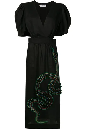 Isolda Robe Lina à broderies
