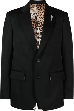 Roberto Cavalli Veste en laine à simple boutonnage
