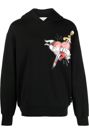 Philipp Plein Hoodie cœur & dagger