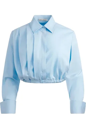 ALICE+OLIVIA Blouse en popeline Lucile à design plissé