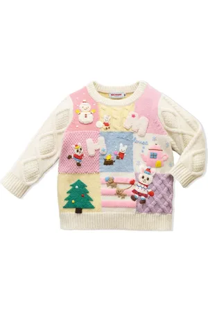 Miki House Pull Animal Friends à design patchwork