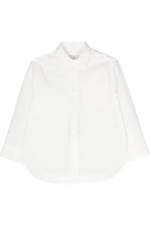 Etro Chemise en coton à logo brodé