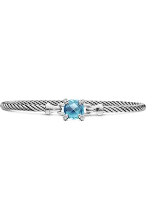 David Yurman Bracelet Châtelaine en sterling serti de topaze et de diamants