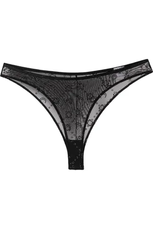 Marine Serre Culotte en mesh Moonagram à paillettes
