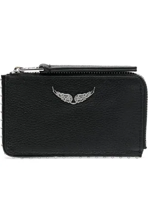 Zadig & Voltaire Portefeuille compact à plaque logo