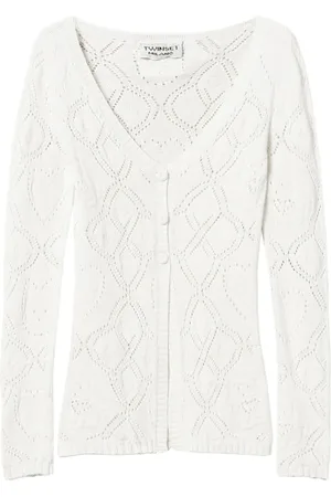 Twin-Set Cardigan en maille pointelle