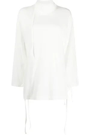 YOHJI YAMAMOTO Blouse en coton à col montant