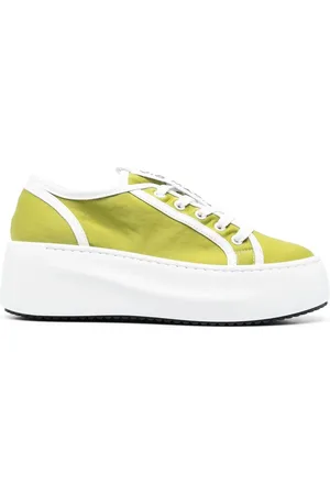 vic matiè Baskets en cuir à plateforme