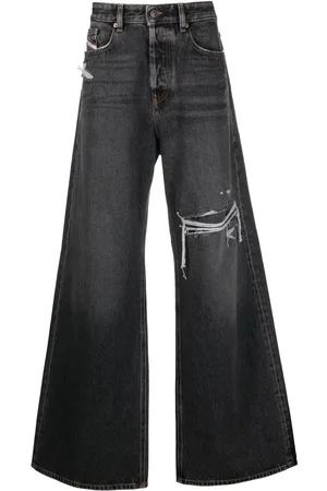 Diesel Jean droit D-Rise à effet usé