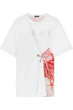 VERSACE T-shirt Barocco Sea à détail d