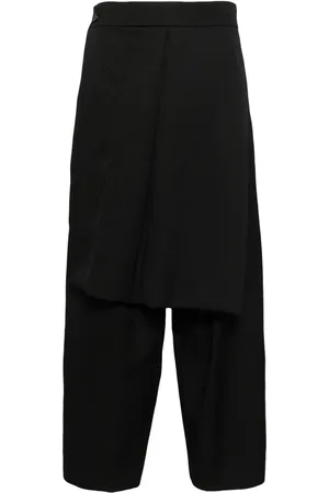 SONGZIO Pantalon en laine à coupe ample