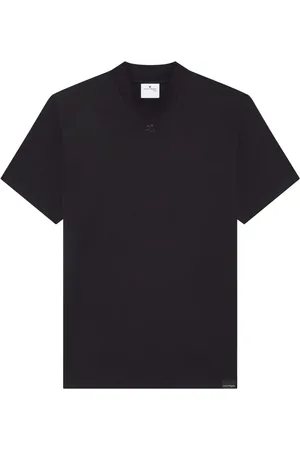 Courrèges T-shirt en coton Volvano à logo appliqué