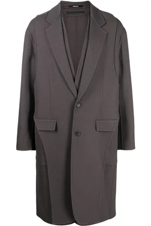SONGZIO Manteau mi-long à design asymétrique