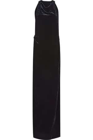 Proenza Schouler Robe longue en velours à col bénitier