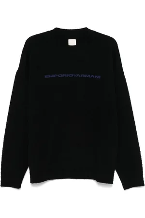 Emporio Armani Pull à logo imprimé