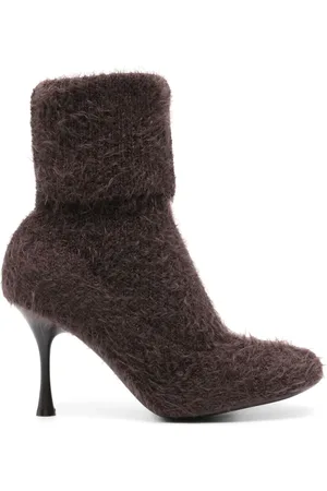 Gianvito Rossi Bottines en maille 85 mm