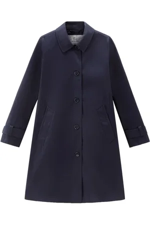 Woolrich Manteau en coton à simple boutonnage