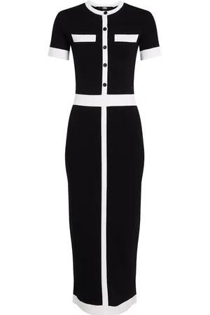 Karl Lagerfeld Robe mi-longue à manches courtes