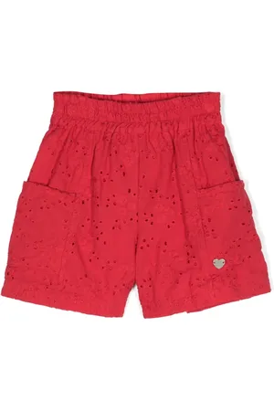 MONNALISA Short en broderie anglaise à logo