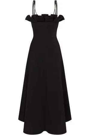 Serafini Robe mi-longue à volants