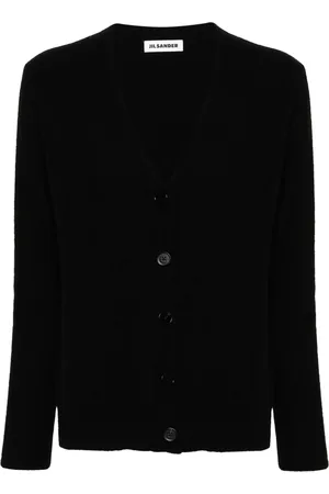 Jil Sander Cardigan à boutons logo gravés