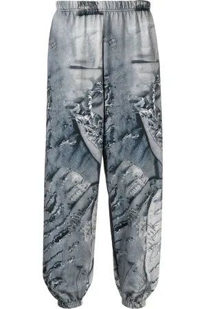 Natasha Zinko Pantalon de jogging à imprimé jean