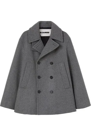 Jil Sander Manteau en laine à boutonnière croisée