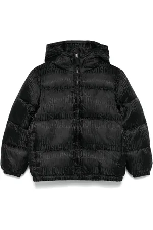 Moschino Veste en jean à logo en jacquard
