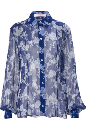 Carolina Herrera Blouse à fleurs imprimées