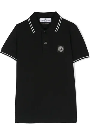 Stone Island Polo en coton à patch Compass