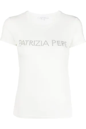Patrizia Pepe T-shirt à logo strassé