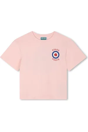 Kenzo T-shirt en coton à fleurs