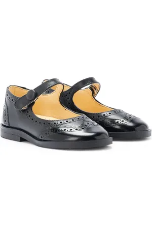 Andanines Ballerines en cuir à design de richelieus